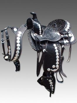 SILVER WESTERN SADDLE