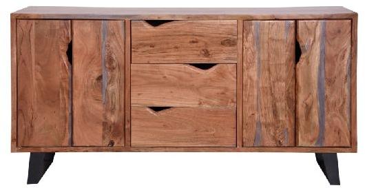 wooden acacia console table