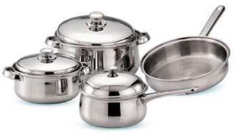 Belly Cookware Set with steel handle 7 pieces