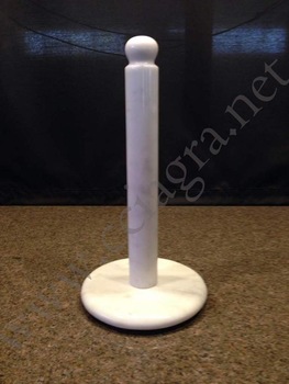 White Marble Towel Holder