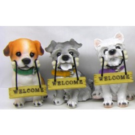 Bonsai Decoration Mini Dogs, pups statue