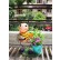 Metal Bee with Flowers planter, Color : Multi
