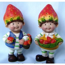 Mini Fruit Boys with Mango statue, Size : Small