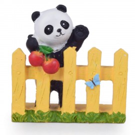 Panda on Fence New Decoration