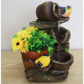 Resin Water Fountain Home planter