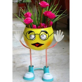 Smiley with Specs Pot / Planter