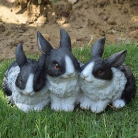 Three Rabbits decoration Garden Decor Statue