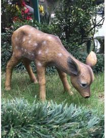 Wonderland Deer eating grass garden decoration ( garden decor, garden animals, home decoration )