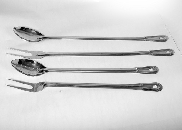 Handle Basting Spoons, Size : 18″, 21″