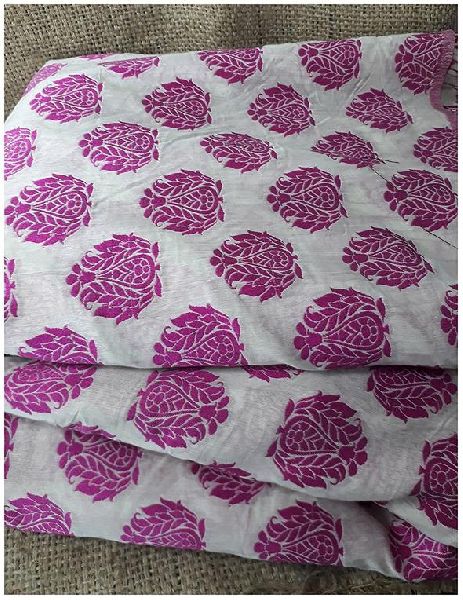Meter Pink Embroidery Jacquard Fabric