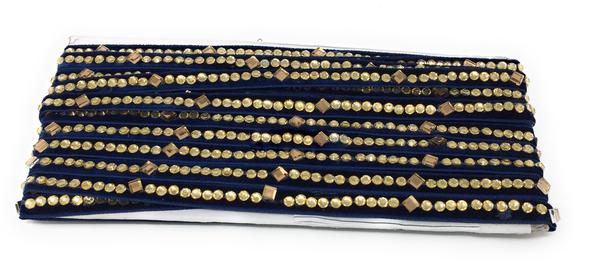 Navy Blue velvet laces