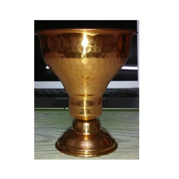 Hammered Copper Antique Goblet