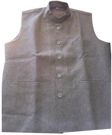 Khadi Nehru Jacket, Color : Grey