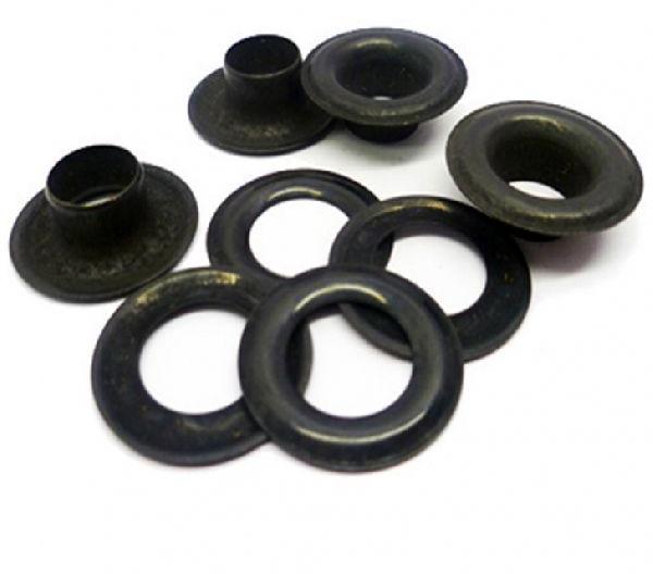 Polished Black Stainless Steel Eyelets, for Candles, Curtains, Garments, Shoe, Size : 60mm, 80mm