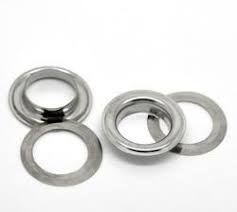 Round Polished Stainless Steel Eyelets, for Candles, Curtains, Garments, Shoe, Size : 140mm, 60mm