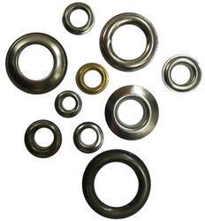 Round Polished Silver Mild Steel Eyelets, for Candles, Curtains, Garments, Shoe, Size : 60mm, 80mm