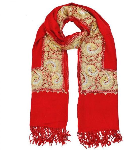 KASHMIRI AARI EMBROIDERED EVENING STOLE