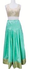 Turquoise Faux Silk Lehenga Skirt, Age Group : Adults