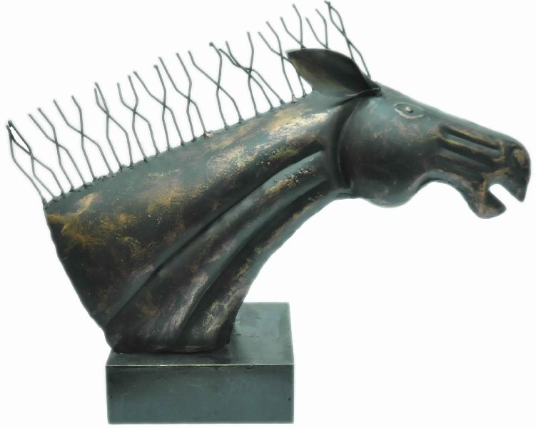 METAL & WOODEN HANDICRAFT HORSE