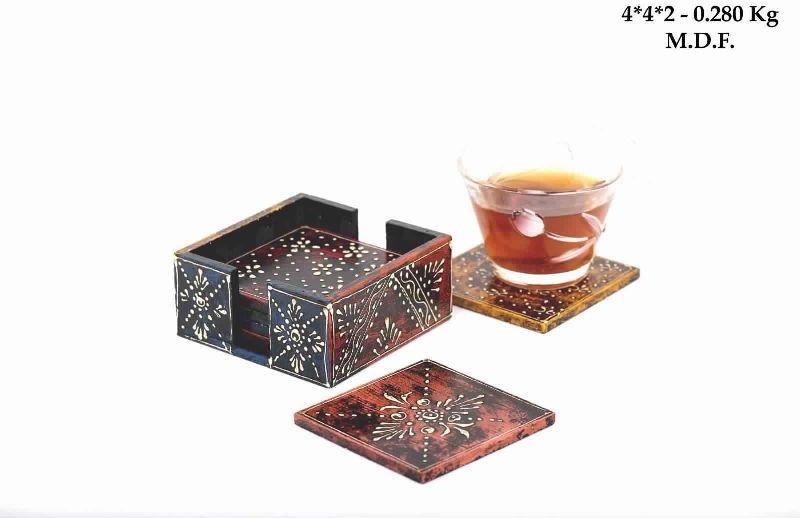 Wooden Tea Coaster Set