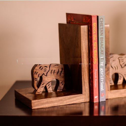 Wooden Craft Bookends, Shape : L' Shape