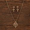 Antique Delicate Pendant Set With Gold Plating
