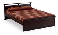 Ekbote Furniture Wood Classic Double Bed, Color : Ebony