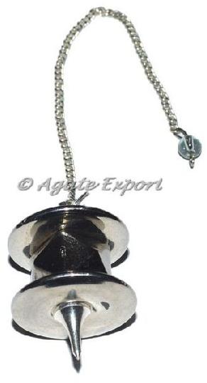 Agate Export Gemstone Silver Steel Plain Pendulum