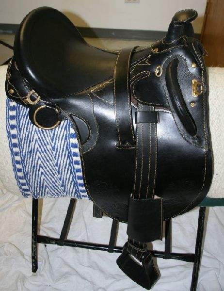 Stock Saddle, Color : Black
