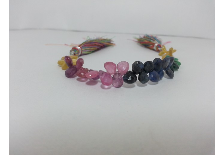 Faceted Pears Briolette Beads