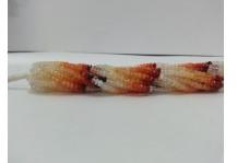 Natural Mexican Fire Opal Shaded Faceted Rondelle Beads Strand