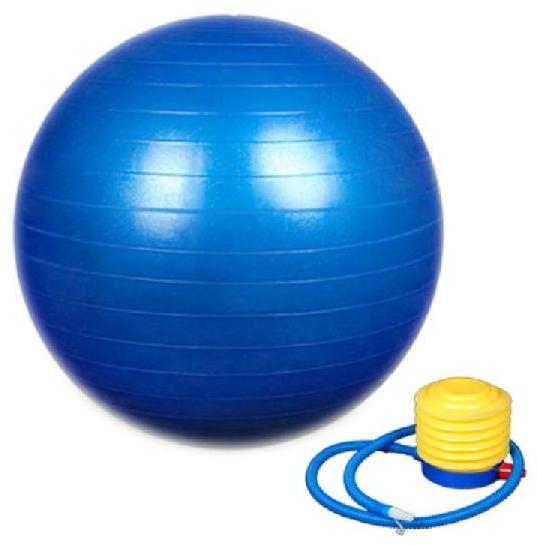 GYM BALL 75 CM WITH FOOT PUMP