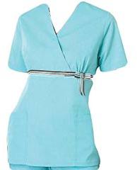 women wrap Medical Scrub Top