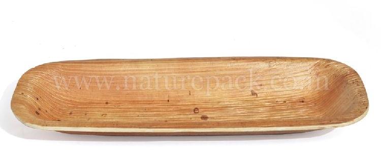 Palm Leaf 10/4 Serving leaves Tray, Packaging Type : 100 nos