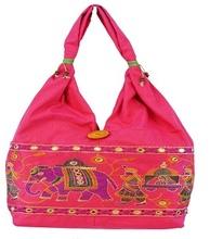 Hand bag Ladies Banjara Bag, Color : Beige, Golden, Red, Silver, Yellow, Multi