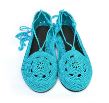 Crochet lace shoes