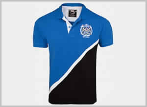 Blue Black Polo T-Shirtl, Size : M, XL