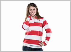 Girl's Rugby Jersey Uniform, Size : XL
