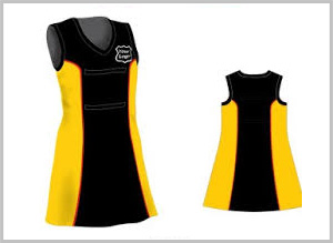 Plain Black Netball Dress Uniform, Size : XL