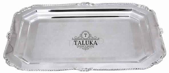 Taluka Brass Nickel Plated Tray