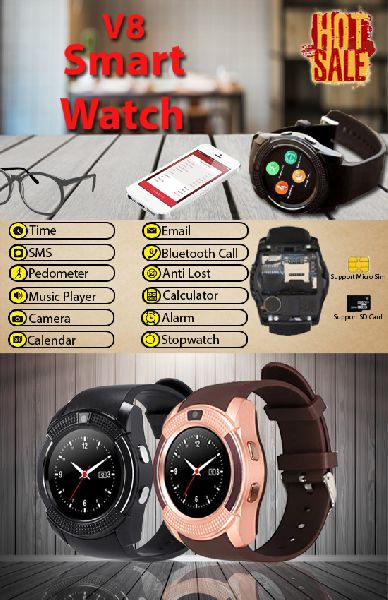 APG Leather smart watch, Gender : Men