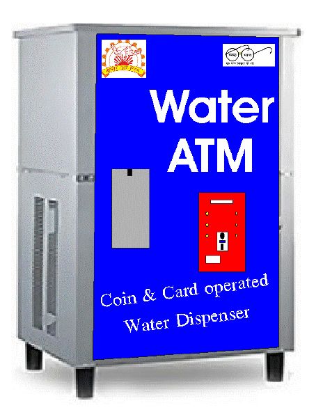 Coin and Card Operated Water ATM Machine
