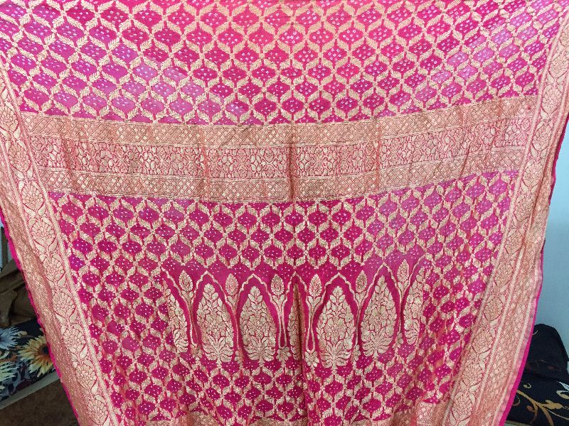 Designer Banarasi Bandhani  Saree