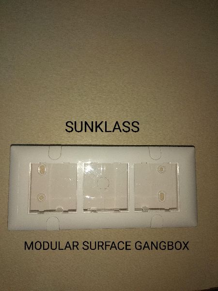 Press fit PVC Modular Surface Gang Box, Feature : Non Breakable