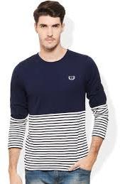 Mens Round Neck T-Shirt, Size : L, XL