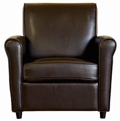 CASUAL BROWN LEATHER SOFA