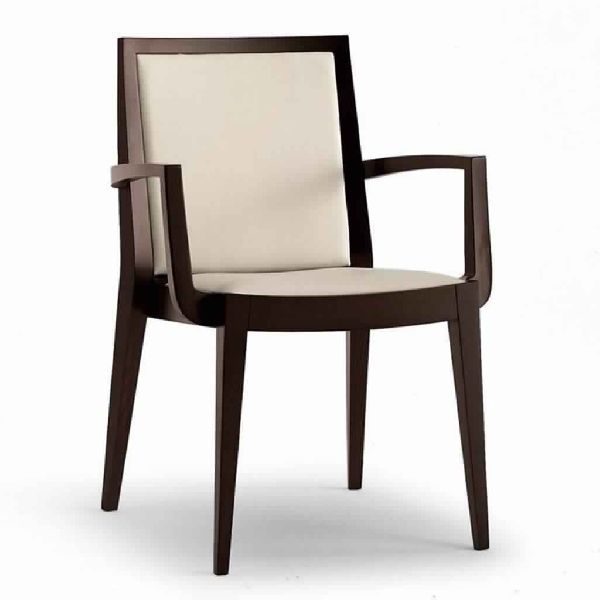 CONTEMPORARY SOLID WOOD ARM CHAIR