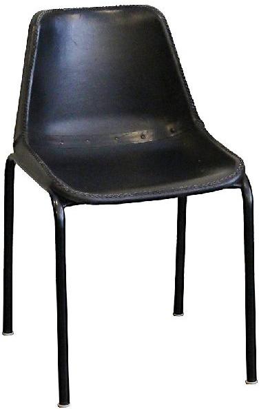 IRON and LEATHER CHAIR