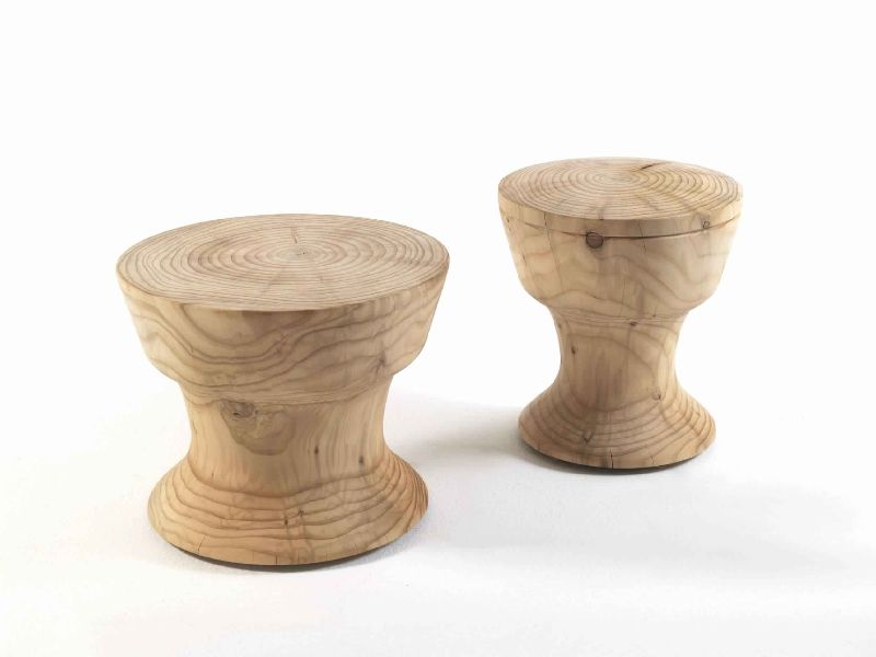 LOW WOODEN STOOL