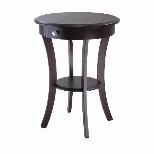 ROUND ACCENT TABLE WITH DRAWER